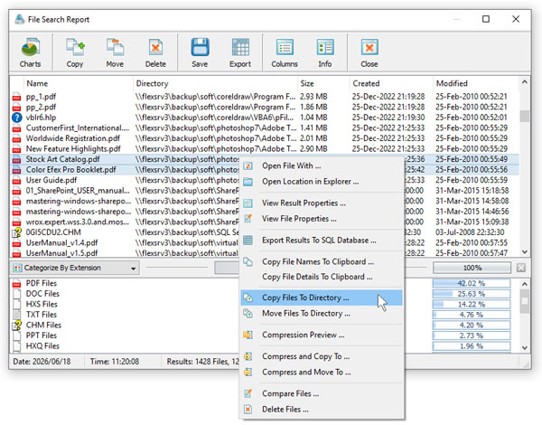 VX Search File Search Results