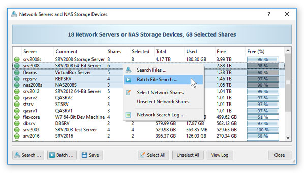 Batch File Search Operations